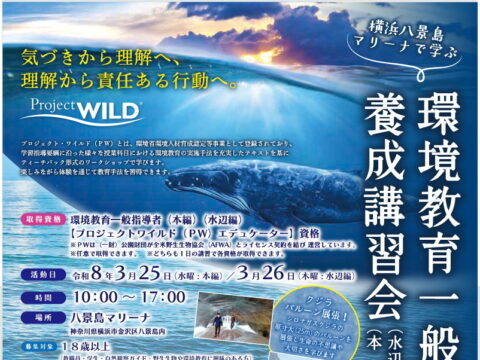 イベント名：環境教育一般指導者養成講習会【水辺編（水辺の野生生物）】