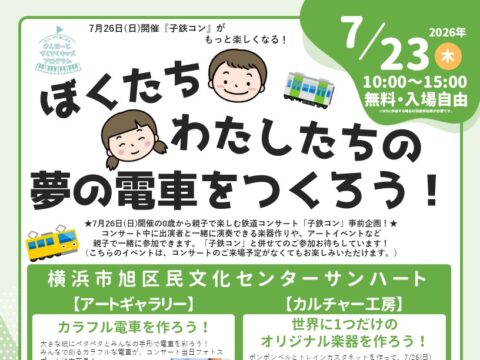 イベント名：ぼくたち・わたしたちの夢の電車をつくろう！
