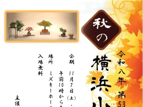 イベント名：秋の横浜小品盆栽展